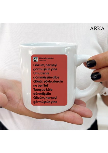 Semincek Küle Dönmüşsün Dayanıklı Her Yaşa ve Zevke Uygun Kişiye Özel Kupa Bardaklar fiyatları