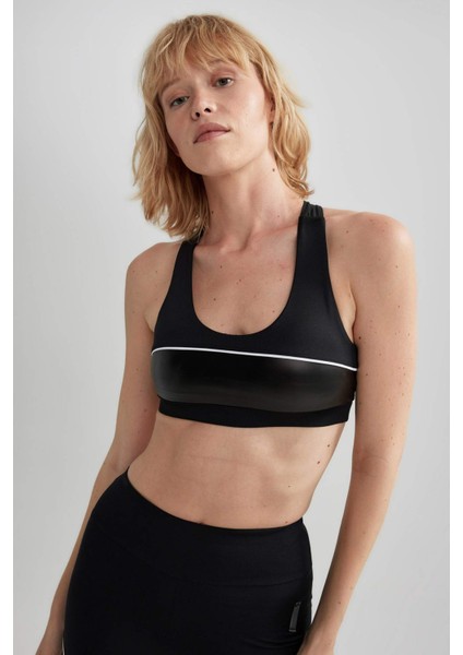 Fit Bisiklet Yaka Sporcu Bra A5642AX23AU