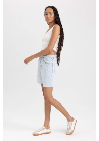 Normal Bel Jean %100 Pamuk Şort B1360AX23HS