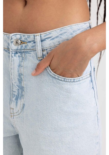 Normal Bel Jean %100 Pamuk Şort B1360AX23HS