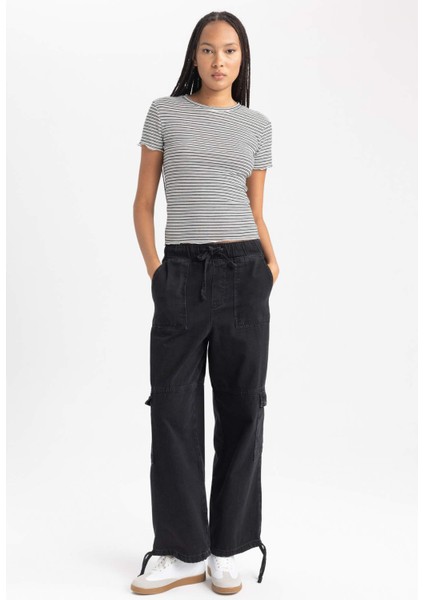 Kadın Siyah Slim Fit Dar Kesim Bisiklet Yaka Çizgili %100 Pamuk Atlet B0645AXNS fiyatları