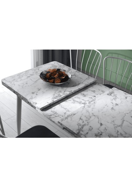 Ay Masa ve Ay Sandalye Takımı, Carrara, 70 x 120 modelleri