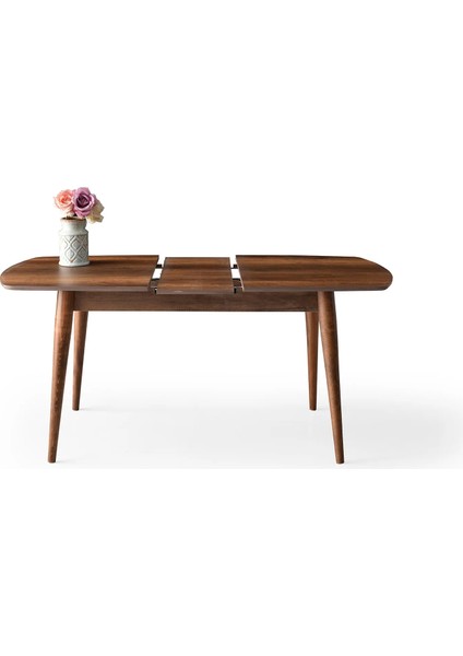 Essen Masa ve Etro Sandalye Takımı, Ceviz, 130 x 80
