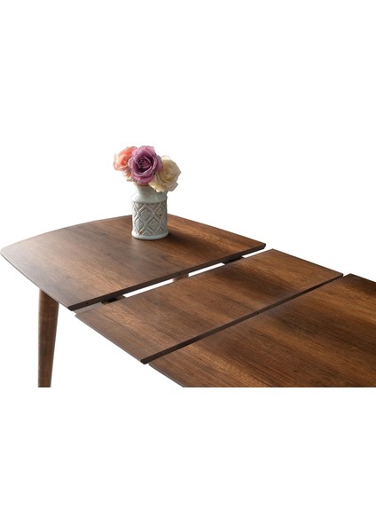 Essen Masa ve Etro Sandalye Takımı, Ceviz, 130 x 80