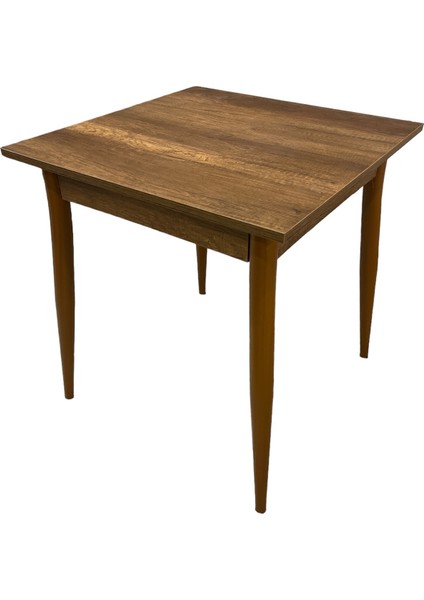 Mendel Masa ve Rivone Sandalye Takımı, Barok Ceviz, 70 x 70