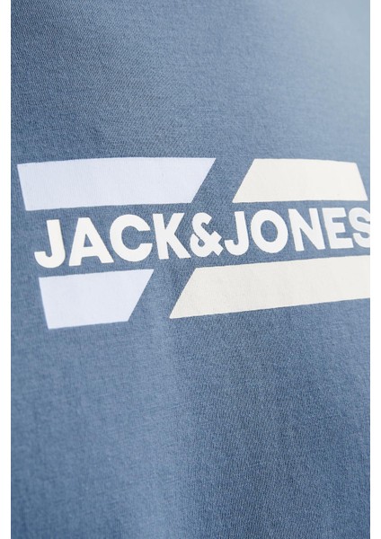 Jjecorp Graphıc Tee Ss O-Neck Noos Bulut