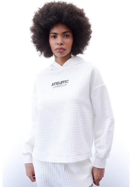 Fit Oversize Geniş Kalıp Kapüşonlu Kapitone Sporcu Sweatshirt B4599AX24SP