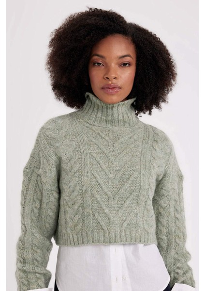 Yarım Balıkçı Yaka Triko Kazak B5443AX23WN