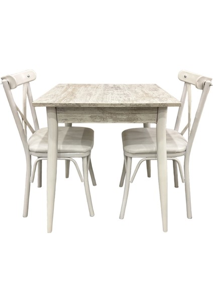 Mendel Masa ve Bahar Çapraz Sandalye Takımı, Kristal, 70 x 70 fiyatları