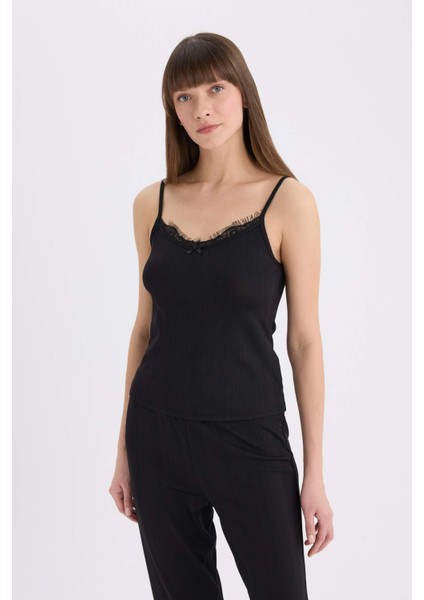 Fall in Love Askılı Pijama Üstü B7066AX23WN