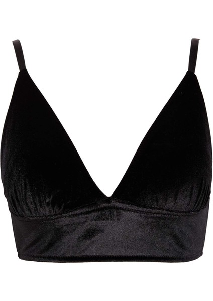 Kapsız Kadife Çıkarılabilir Pedli Pedli Bralet Fall in Love B8329AX23WN