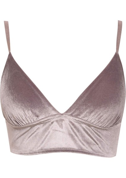 Kapsız Kadife Çıkarılabilir Pedli Bralet-Fall in Love B8329AX23WN