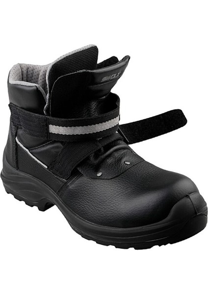 Baskılı Vidala Deri-S3 Unisex Iş Güvenliği Ayakkabısı Clas-Xlk-Hro-10 Siyah