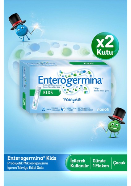 Kids Probiotic 20 Flakon 2 Adet