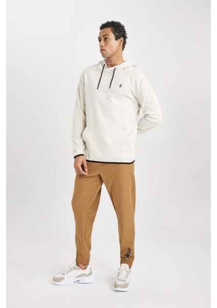 Fit Dokuma Sporcu Jogger Eşofman Altı Slim Fit Dar Kesim Çift Cepli C1212AX24SP