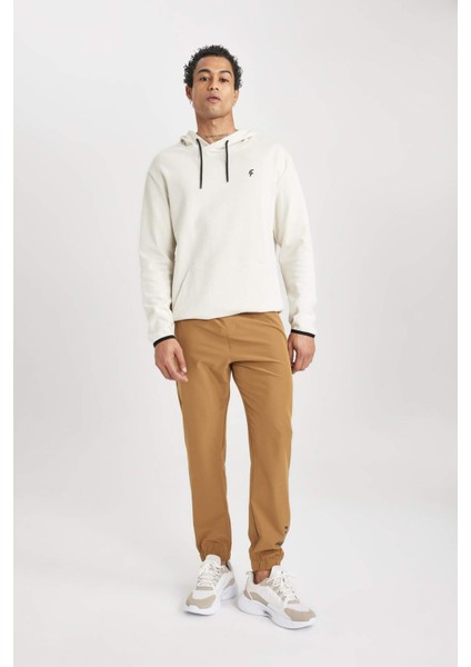 Fit Dokuma Sporcu Jogger Eşofman Altı Slim Fit Dar Kesim Çift Cepli C1212AX24SP