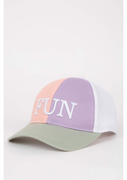 Kız Çocuk Nakışlı Pamuklu Cap Şapka X0735A624SM fiyatları