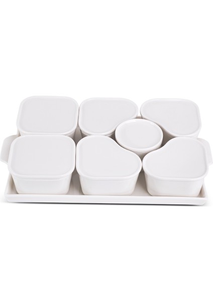 13 Parça Tepsili Oval Kahvaltılık