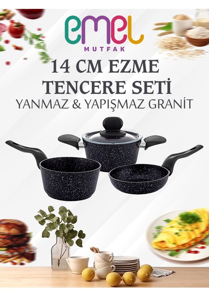 14 Cm Ezme Tencere Seti