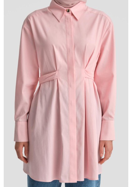 Fiyonklu Naturel Kumaşlı Tunik 24K4300 Pembe fırsatları