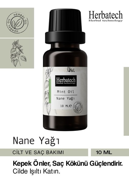 Nane Yağı 10ML Saç Bakımı ve Cilt Bakımı Etkili