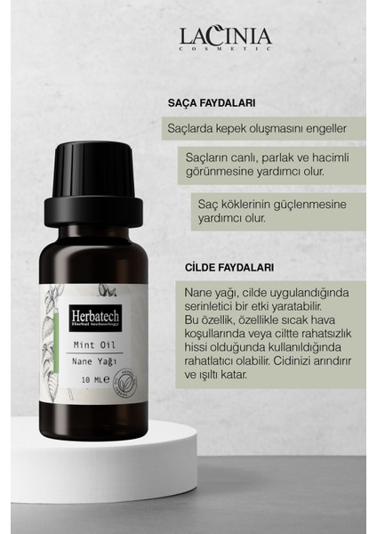Nane Yağı 10ML Saç Bakımı ve Cilt Bakımı Etkili