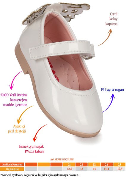 Friga Kelebek Cırtlı Kız Bebek Babet Ayakkabı fiyatları