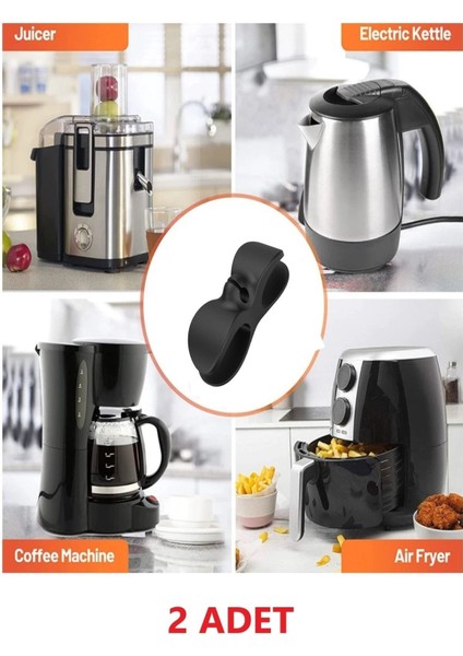 2 Ad Elektrikli Ev Aleti Mutfak Airfryer Fırın Kahve Makinesi Kablo Sarma Düzenleme Toplama Aparatı