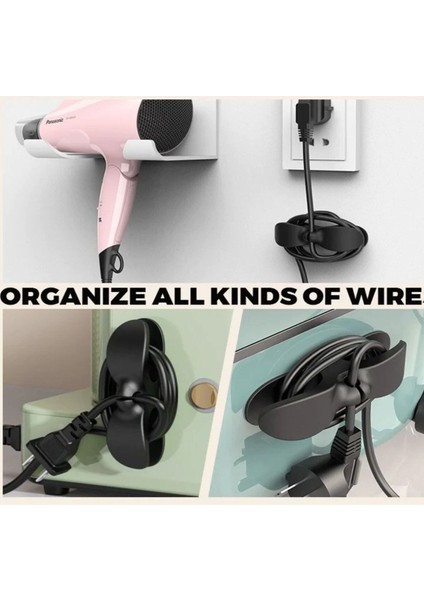 2 Ad Elektrikli Ev Aleti Mutfak Airfryer Fırın Kahve Makinesi Kablo Sarma Düzenleme Toplama Aparatı fiyatları