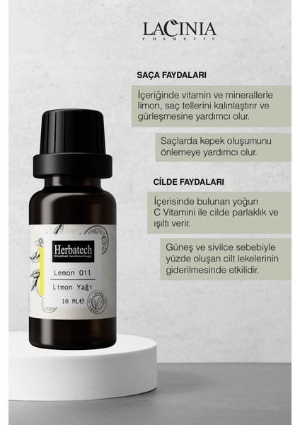 Limon Yağı Selülit Aydınlatıcı ve Cilt Aydınlatıcı Özellikli 10ML