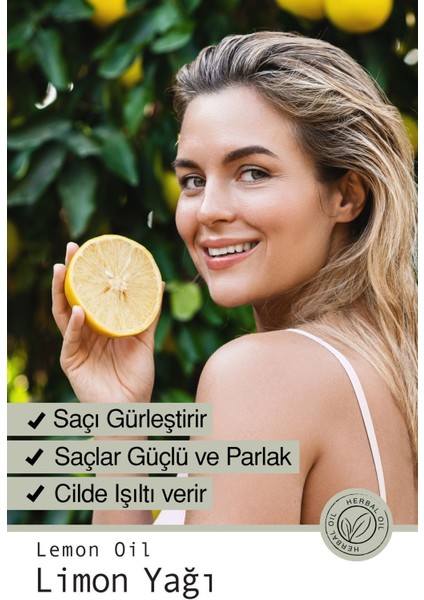 Limon Yağı Selülit Aydınlatıcı ve Cilt Aydınlatıcı Özellikli 10ML