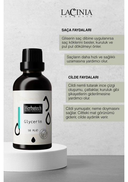 Saf Glycerin Yağı 50ML Kuru Saçlar ve Cilt Bakımı Için Nemlendirme Etkili fiyatları