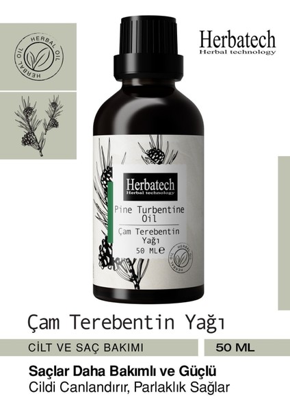 Çam Terebentin Yağı 50ML Saç Bakımı ve Cilt Bakımı Etkili