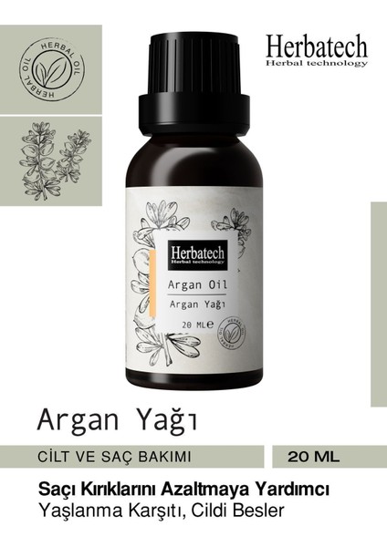 Argan Yağı 20ML Saç Bakımı ve Cilt Bakımı Etkili