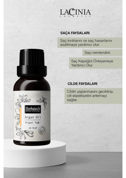 Argan Yağı 20ML Saç Bakımı ve Cilt Bakımı Etkili