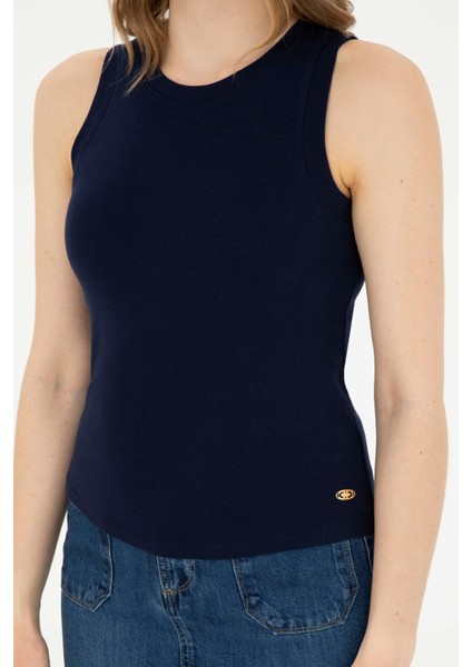 Kadın Lacivert Tişört Basic 50280072-VR033