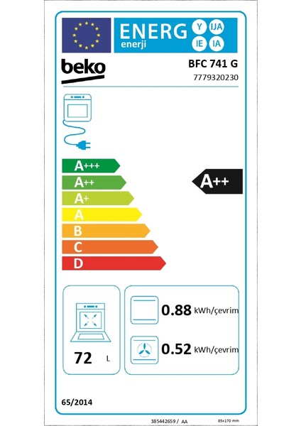 Bfc 741 G Beyond Serisi Ankastre Fitfry Buhar Destekli Fırın fiyatları