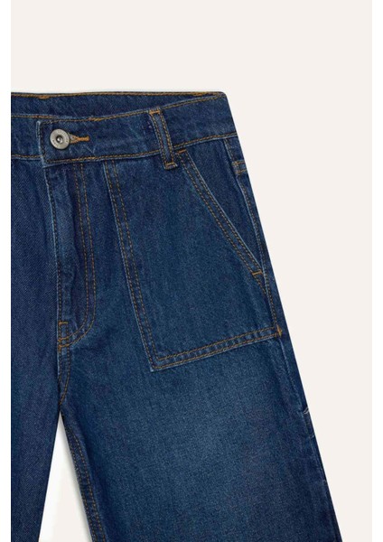 Erkek Çocuk Wide Leg Geniş Bol Paça Jean Pantolon C4539A824AU