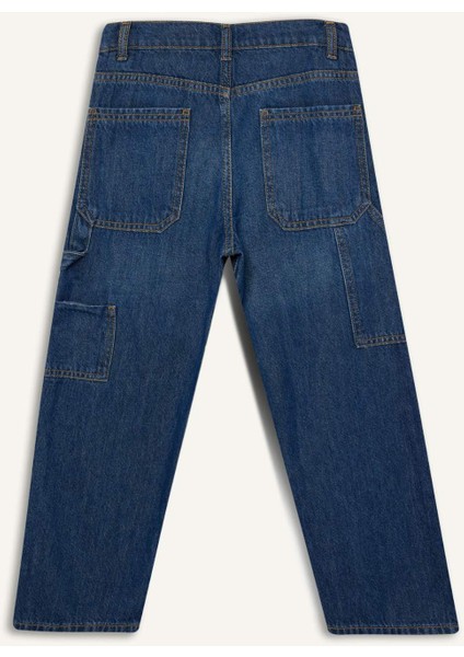 Erkek Çocuk Wide Leg Geniş Bol Paça Jean Pantolon C4539A824AU