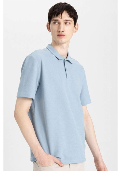 New Regular Fit Basic Düz Kısa Kollu Polo Tişört B4939AX24SP indirimleri