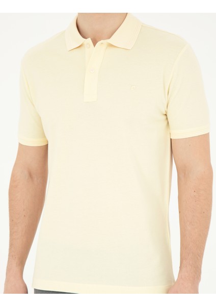 Erkek Limon Slim Fit Basic Tişört 50280754-VR035