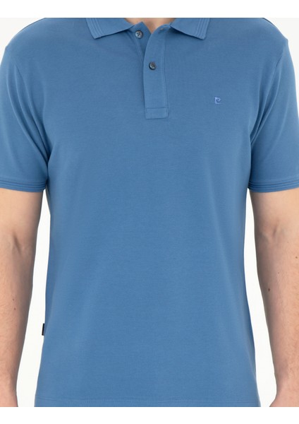 Erkek Koyu Mavi Slim Fit Basic Tişört 50280754-VR032