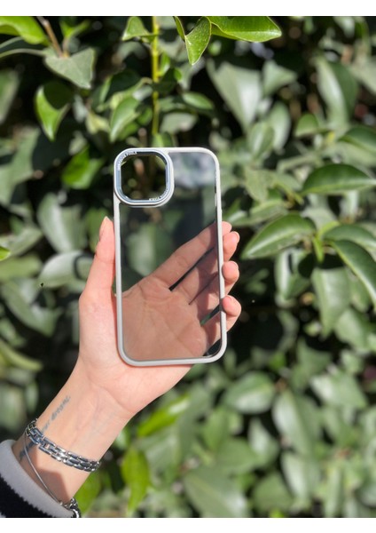 Glass Series Apple iPhone Premium Şeffaf Kılıf | Renkli Çerçeve