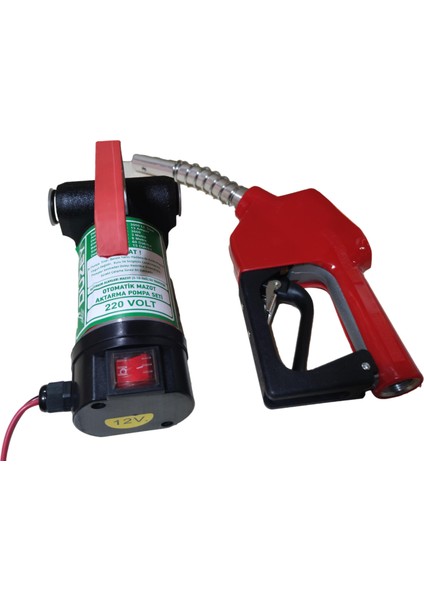 /220 Volt Mazot Aktarma Pompası & Otomatik Akaryakıt Tabancası Seti