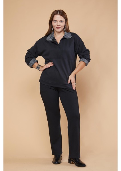 Tweet Garnili Modal Örme Sweatshirt --Hafta Sonu (27070) modelleri