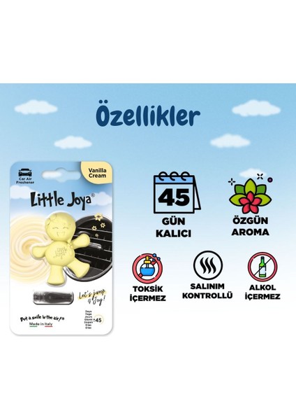 Little Joya Vanilya Araç Kokusu (Vanilla) -45 Gün -Oto Kokusu Kalıcı Klima Parfüm fiyatları