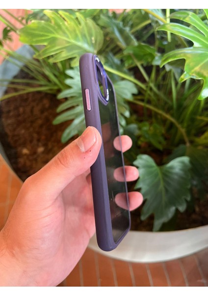 Glass Series Apple iPhone Premium Şeffaf Kılıf | Renkli Çerçeve