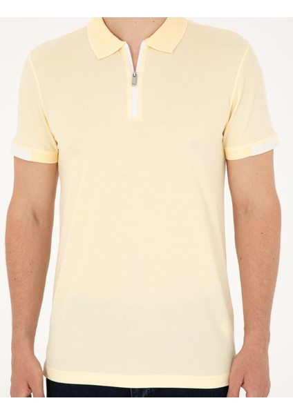 Erkek Limon Slim Fit Tişört 50281060-VR035