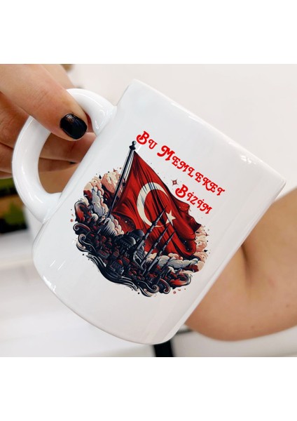Bu Memleket Bizim Dayanıklı Her Yaşa ve Zevke Uygun Kişiye Özel Kupa Bardaklar modelleri