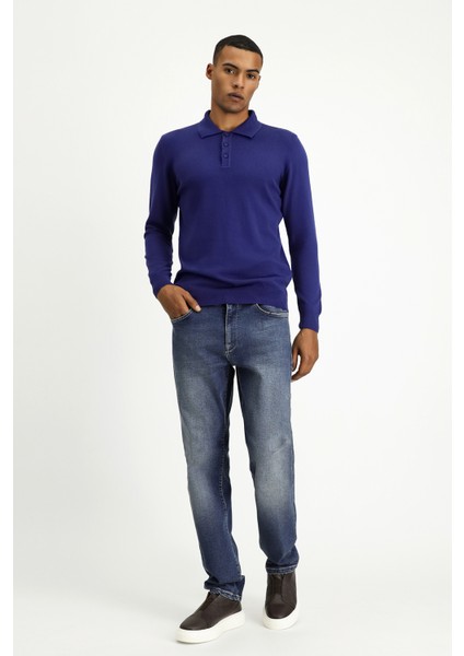 Polo Yaka Regular Fit Pamuklu Triko Kazak fiyatları